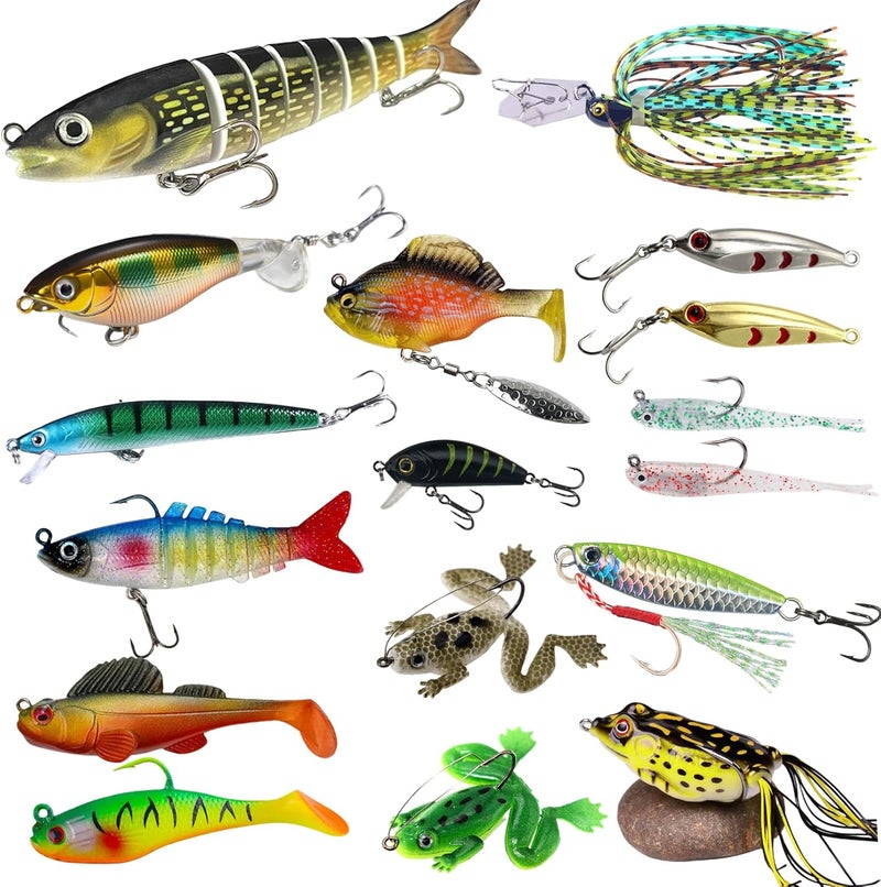 DAMIDEL 600 Pcs/Tackle Box Fishing Kit-Fishing Hooks,Sinkers, Swivels Snaps,Top Water Lure,Spoons,Soft Lures,Jig Heads, Frogs, Minnow, Accessories Equipment- Saltwater Freshwater Bass Bait Gear - Image 3